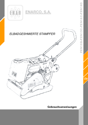 Jednosměrné vibrační desky Enar PEN 13 C