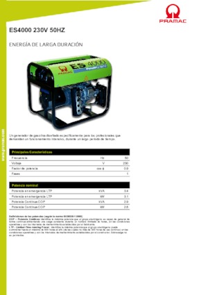 Benzínové elektrocentrály PRAMAC Lifter ES 4000