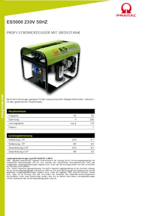 Benzínové elektrocentrály PRAMAC Lifter ES 8000