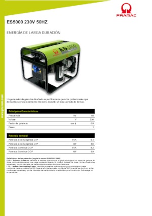 Benzínové elektrocentrály PRAMAC Lifter ES 5000