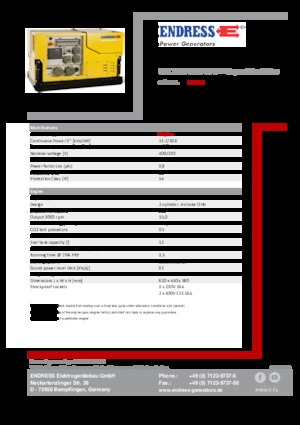 Benzínové elektrocentrály Endress ESE 1308 DBG ES DIN Super Silent Plus