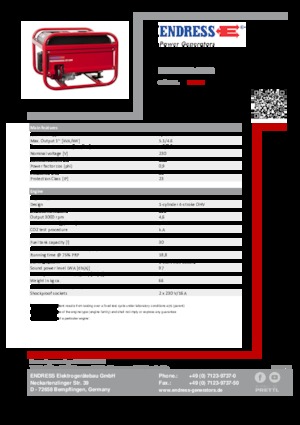 Benzínové elektrocentrály Endress ESE 406 HS-GT ES