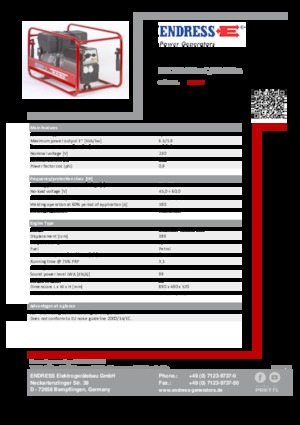 Benzínové elektrocentrály Endress ESE 704 SHS-AC / 60-200 A