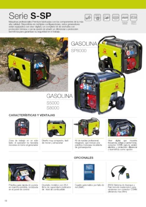 Benzínové elektrocentrály PRAMAC Lifter SP 8000