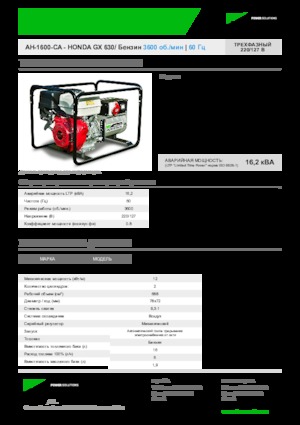 Benzínové elektrocentrály INMESOL AH 1600-CA
