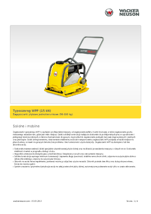 Jednosměrné vibrační desky Wacker Neuson WPP 1540 W