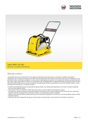 Jednosměrné vibrační desky Wacker Neuson WPP 1540 W