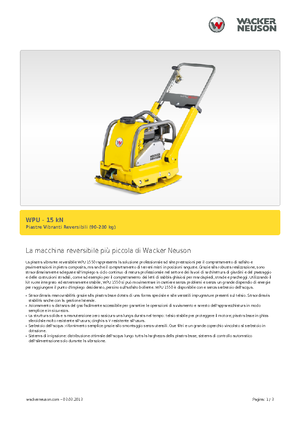 Jednosměrné vibrační desky Wacker Neuson WPU 1550 A
