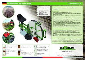 Sázecí stroje Basrijs Deepplantelement solid and rubber disc 100 cm