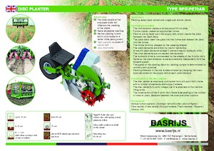 Sázecí stroje Basrijs Discplanter with conveyer belt