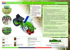 Sázecí stroje Basrijs Discplanter with conveyer belt