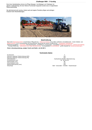 Pluhy Kuhn Challenger 8E NSH