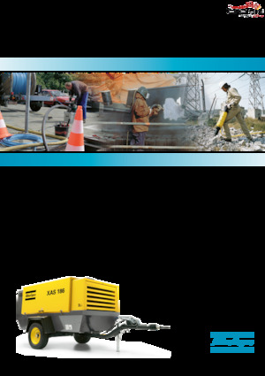Přenosné vzduchové kompresory - dieslové, elektrické a benzínové Atlas Copco XAHS 186 Dd
