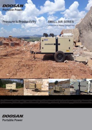 Přenosné vzduchové kompresory - dieslové, elektrické a benzínové Doosan P250