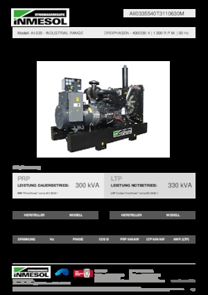 Naftové elektrocentrály INMESOL AI-335