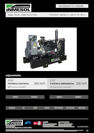 Naftové elektrocentrály INMESOL AI-335