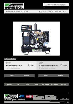 Naftové elektrocentrály INMESOL AK-10