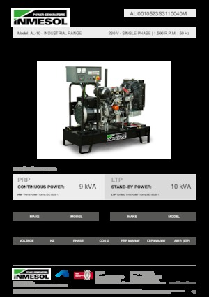 Naftové elektrocentrály INMESOL AL-10