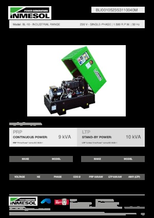 Naftové elektrocentrály INMESOL BL-10