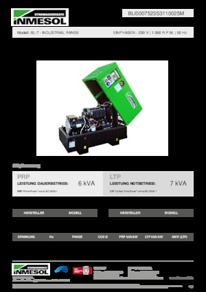 Naftové elektrocentrály INMESOL BL-7