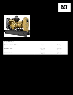 Naftové elektrocentrály Caterpillar C1.5-DE 13,5