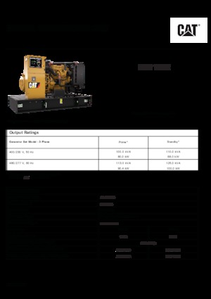 Naftové elektrocentrály Caterpillar C4.4-DE 110