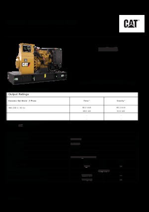Naftové elektrocentrály Caterpillar C4.4-DE 65