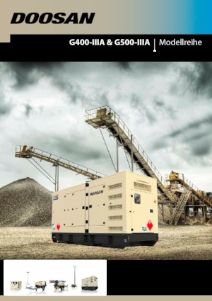 Naftové elektrocentrály Doosan G500-IIIA  