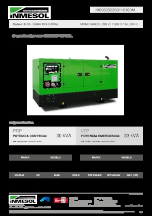 Naftové elektrocentrály INMESOL IK-33