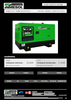 Naftové elektrocentrály INMESOL IL-011