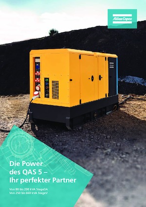 Naftové elektrocentrály Atlas Copco QAS 5 80