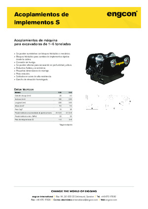 Rychloupínače engcon S30