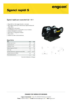 Rychloupínače engcon S30