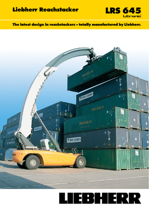 Reach stackery Liebherr LRS 645 Litronic