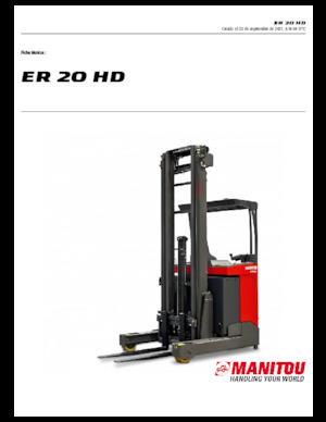 Elektrické retraky Manitou ER 20 HD