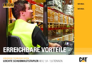 Elektrické retraky Caterpillar NR14N2L