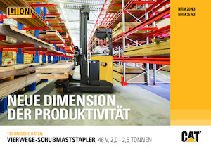 Elektrické retraky Caterpillar NRM25N3