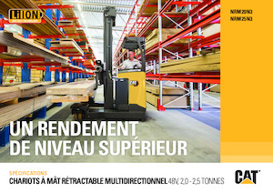 Elektrické retraky Caterpillar NRM25N3