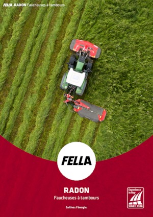 Zadní bubnové žací lišty bez kondicionéru Fella Radon 225