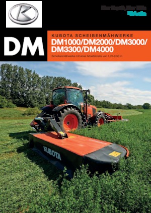 Zadní diskové žací lišty bez kondicionéru Kubota DM2032