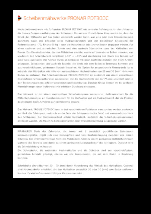 Zadní diskové žací lišty s kondicionérem Pronar PDT 300 C