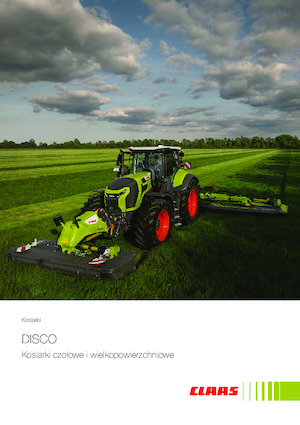 Zadní diskové žací lišty bez kondicionéru Claas Disco 9300 Direct Swather