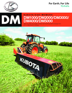 Zadní diskové žací lišty bez kondicionéru Kubota DM2024