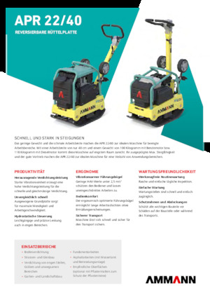 Reverzní vibrační desky Ammann APR 2240