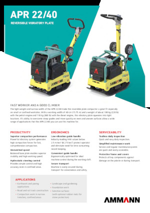 Reverzní vibrační desky Ammann APR 2240