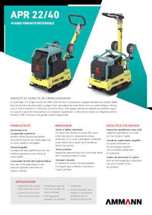 Reverzní vibrační desky Ammann APR 2240