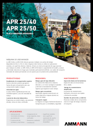 Reverzní vibrační desky Ammann APR 2550