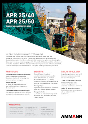 Reverzní vibrační desky Ammann APR 2550