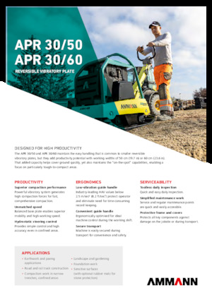 Reverzní vibrační desky Ammann APR 3060