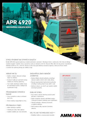 Reverzní vibrační desky Ammann APR 4920